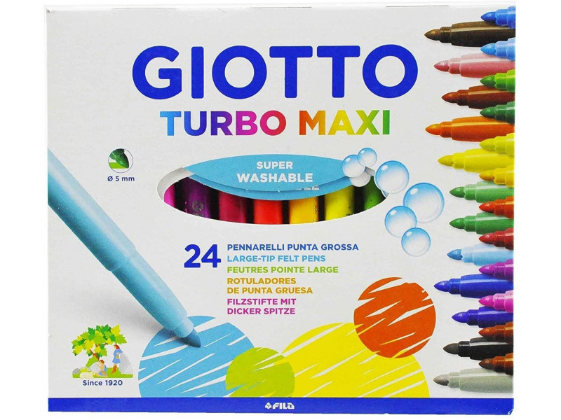 flomaster Giotto Turbo Maxi qalın 12 rəng 076200