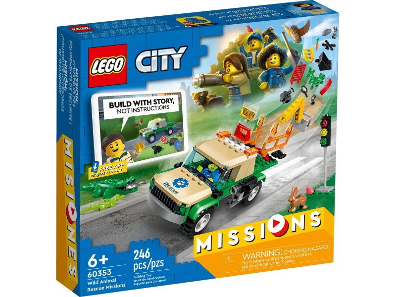 konstruktor LEGO City Missions Wild Animal Rescue Missions 60353